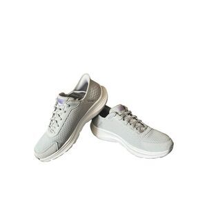 Womens SKECHERS SLIP-INS: GO RUN CONSISTENT 2.0-ENDURE Gray Lavender MESH SZ‎ 9